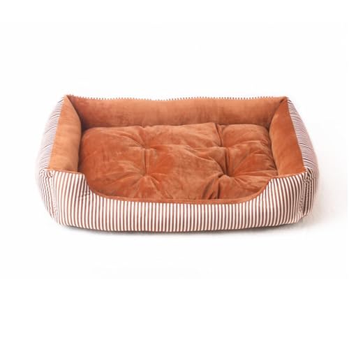 ifgswopq Hundebett, Hundehütte, universal, gestreift, einfache Haustierhütte, Hundematratze, Katzenhütte, geeignet zum Schlafen von Katzenbett (Farbe: D, Größe: 70 x 51 x 13 cm) (E 60 x 46 x 12 cm) von ifgswopq