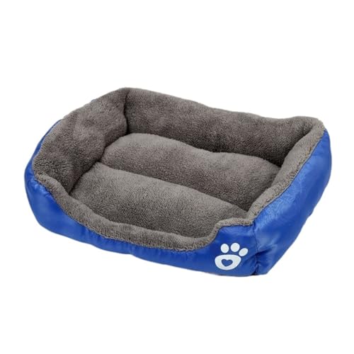 ifgswopq Hundebett Winter Rechteckige Haustierhütte Matte Vier Jahreszeiten Allgemeine Zwinger Hundebett Katze Hund Allgemeines Haustiersofa Katzenbett (Farbe: E, Größe: 81,3 x 68,9 cm) (K 66 x 50,8 von ifgswopq