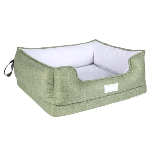 ifgswopq Hundebett für vier Jahreszeiten, abnehmbares und waschbares Hundebett, quadratisch, weiches Haustierbett, warm und geeignet zum Schlafen von Katzenbetten (Farbe: E, Größe: L) (E Large) von ifgswopq