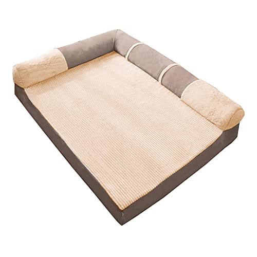 ifgswopq Maschinenwaschbares Hundebett aus Memory-Schaum, Hundesofa mit abnehmbarem und waschbarem Bettbezug für den Innenbereich, Größe: 60 x 45 x 15 cm (60 x 45 x 15) () von ifgswopq