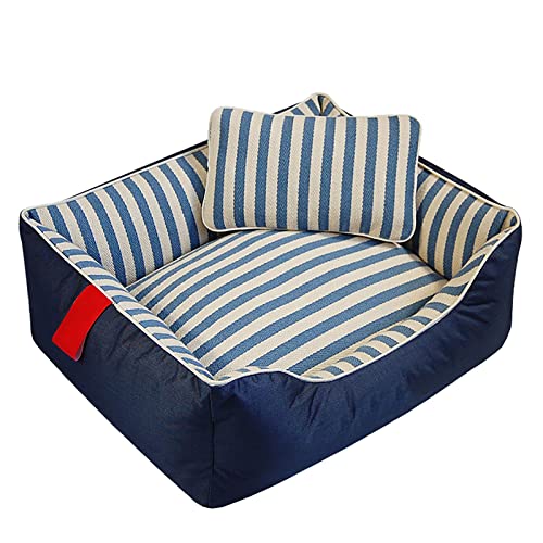 ifgswopq Wasserdichtes Hundebett für Größe M, mit abnehmbarem, maschinenwaschbarem Bezug, Hundesofa, geeignet für Haustiere bis 15 kg, 58 x 74 cm (58 x 74 cm) von ifgswopq