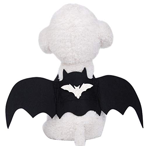 1stk Fledermausflügel Für Haustiere Flügelanzug Für Haustierfledermäuse Halloween-hundeflügel Haustier-cosplay-outfit Welpen-fledermaus-kostüm Hundekleidung Haustier Katze von ifundom