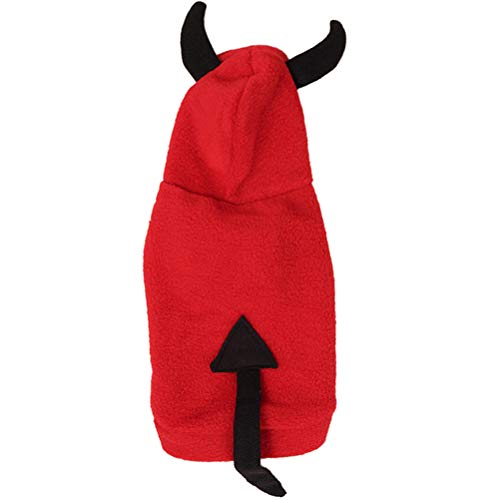 1stk Verwandlungskostüm Für Haustiere Lustige Katzenkleidung Weihnachtswelpenkostüm Halloween-hündchen-kleidung Haustier-teufel-kostüm Hund-halloween-hoodie Winter Einstellen von ifundom