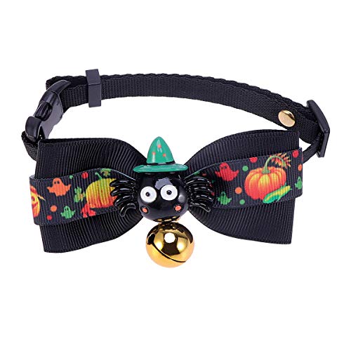 Klettband Halloween-halsband Für Haustiere Haustierhalsband Halloween-hundehalsband Haustier Hundehalsband Halloween-halsband Für Hunde Haustierzubehör Die Katze von ifundom