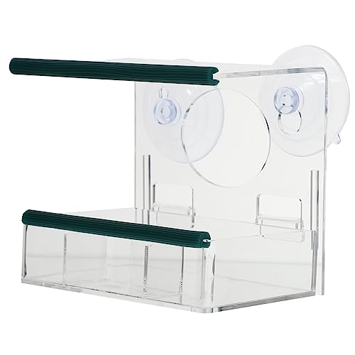 ifundom 1 Stück Vogelfütterer Futterspender Hühnerfutter Füttern Lebensmittelbehälter Samen Essen Vogelfutter Feeder -Fenster Für Blau Fütterung Container Acryl Transparent ifundom 1 Stück Vogelfütterer Futterspender Hühnerfutter Füttern Lebensmittelbehälter Samen Essen Vogelfutter Feeder -Fenster Für Blau Fütterung Container Acryl Transparent von ifundom