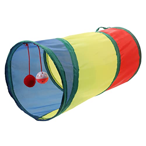 ifundom 1Stück Interaktiver Katzentunnel Für Haustiere Faltbares Mit Buntem Design Und Glöckchen Für Neugierige Katzen Und Kätzchen Perfektes Und Verstecken ifundom 1Stück Interaktiver Katzentunnel Für Haustiere Faltbares Mit Buntem Design Und Glöckchen Für Neugierige Katzen Und Kätzchen Perfektes Und Verstecken von ifundom