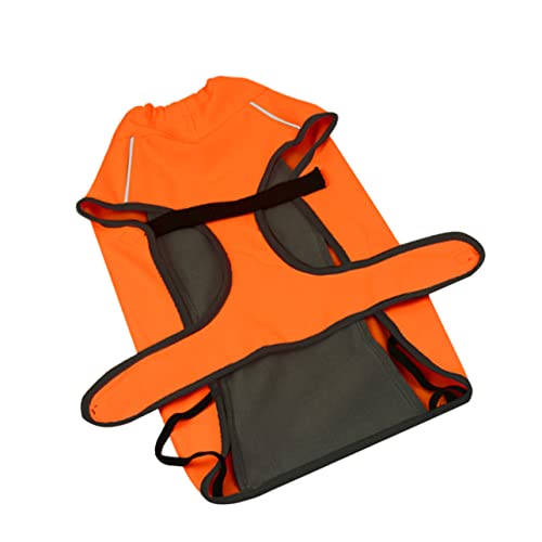 ifundom 1Stk Haustierjacke Warmer Haustiermantel Mode Hunde hundewintermantel große hundekleidung orangefarbener Mantel wasserdichte Kleidung aus Polyester von ifundom