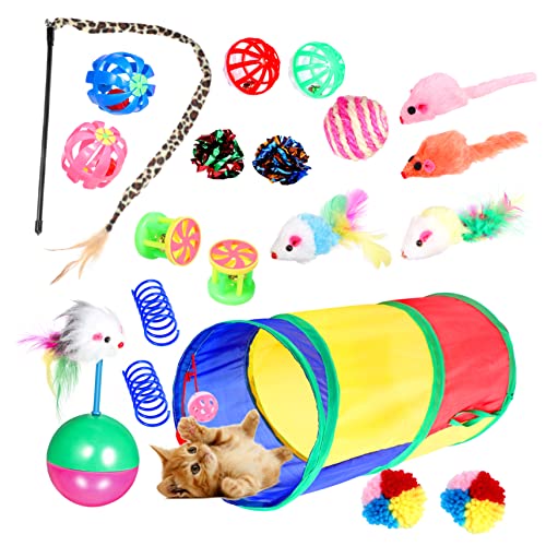 ifundom 20 Stück Katzen- -Set drinnen für Katzenspielzeug anregend Tunnel Kätzchen Kätzchen Zubehör Crinkle Cat - Katzenstabspielzeug Feder ifundom 20 Stück Katzen- -Set drinnen für Katzenspielzeug anregend Tunnel Kätzchen Kätzchen Zubehör Crinkle Cat - Katzenstabspielzeug Feder von ifundom