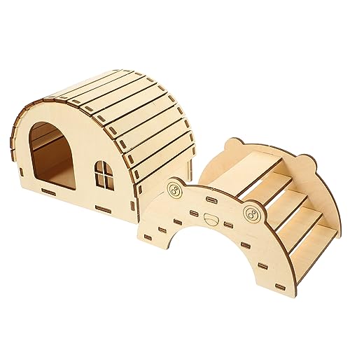 ifundom 2pcs Holz Hamster Brücke Holz Pet Hideout Tier Lebensraum Zubehör von ifundom