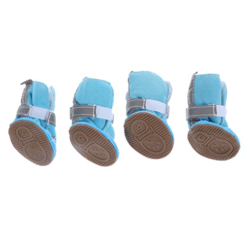 ifundom 4 Stück rutschfeste Hundeschuhe Winter Warm Pfotenschutz Kleine Hunde Schnee Schuhe für Drinnen und Draußen Reflektierend Gepolstert Rutschhemmend Schutz für Hundepfoten ifundom 4 Stück rutschfeste Hundeschuhe Winter Warm Pfotenschutz Kleine Hunde Schnee Schuhe für Drinnen und Draußen Reflektierend Gepolstert Rutschhemmend Schutz für Hundepfoten von ifundom