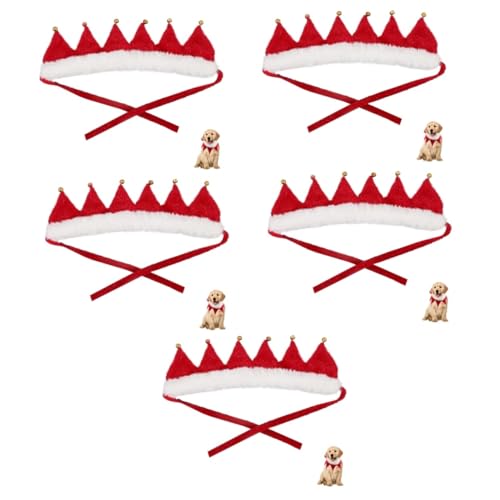 ifundom 5St Haustierhalsband zu Weihnachten Glocke für Hundehalsband Partydekorationen für Haustiere Weihnachtskette Halsketten für Hunde Weihnachtshundehalsband mit Glöckchen von ifundom
