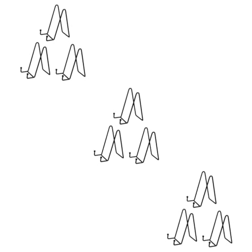 ifundom 9 STK Fotorahmenständer Aus Schmiedeeisen Papptellerhalter Staffeleihalter Für Fotodisplays Ausstellungsständer Für Kunstwerke Staffeleien Zum Ausstellen Bild Metall Regal von ifundom