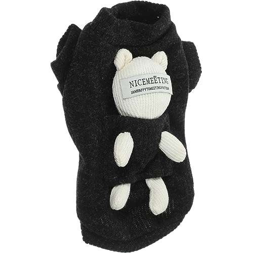 ifundom Bequeme Hundekleidung Hund Dekorative Weste Haustierzubehör Haustier-Pullover Winter Atmungsaktive Haustierweste Winter-hundepullover Welpenkleidung Baumwolle Gemütlich Kleiner Bär von ifundom