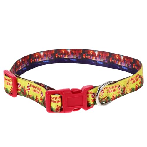 ifundom Halsband Für Haustiere Hundehalsbänder Halsband Für Hunde Süßes Hundehalsband Für Den Urlaub Dickes Hundehalsband Basic-Kragen Haustierhalsband-dekor Polyester Gemütlich Krawatten von ifundom