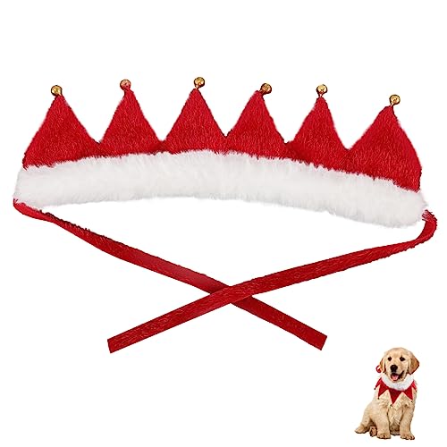ifundom Haustierhalsband zu Weihnachten Hund Glocke Weihnachtskätzchenhalsband Weihnachtskette Halsketten weihnachtshundehalsband Weihnachtskragen mit Glocke Schal binden von ifundom