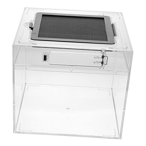 ifundom Reptilien Terrarium Zuchtbox Transparente Fütterungsbox für Eidechsen und Geckos mit Belüftungsöffnungen Heim für Kleine Haustiere Feuchtigkeitsbeständig und Leicht zu Reinigen ifundom Reptilien Terrarium Zuchtbox Transparente Fütterungsbox für Eidechsen und Geckos mit Belüftungsöffnungen Heim für Kleine Haustiere Feuchtigkeitsbeständig und Leicht zu Reinigen von ifundom