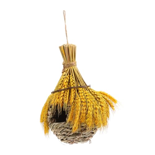 ifundom Vogelnest-Anhänger handgewebtes Vogelhaus Outdoor-Ornamente Vogel mit Eierdekor Vogelhaus für draußen Vogel im Freien handgewebtes Vogelnest Künstliche Vogelnester Stroh ifundom Vogelnest-Anhänger handgewebtes Vogelhaus Outdoor-Ornamente Vogel mit Eierdekor Vogelhaus für draußen Vogel im Freien handgewebtes Vogelnest Künstliche Vogelnester Stroh von ifundom