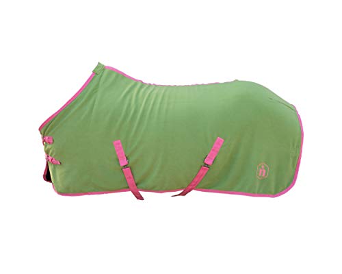 Abschwitzdecke_indira_pro_350g (135 cm, Grün 01 - Pink 01) von indira