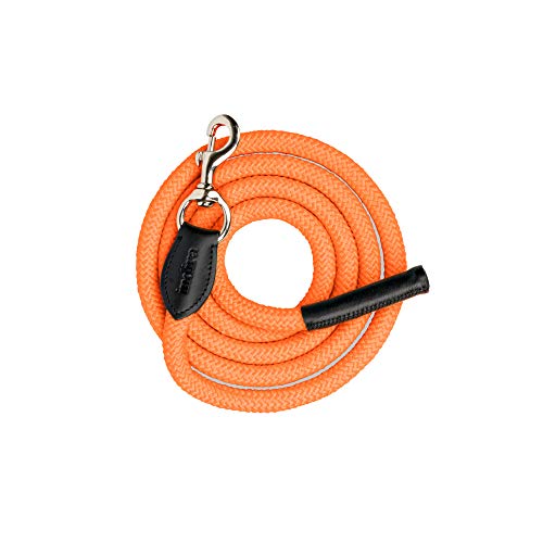 indira Führ-Strick pro PP-Strick-Leder Karabiner (2 m, Orange 01) von indira