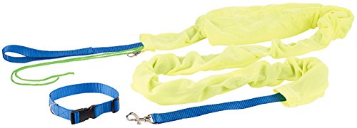 infactory Schleppleine: 4in1-Hundeleinen-Set mit Signal-Überzug, Halsband & Trainigs-Leine (Hundegeschirr, Hundeartikel, Hundespielzeug) von infactory