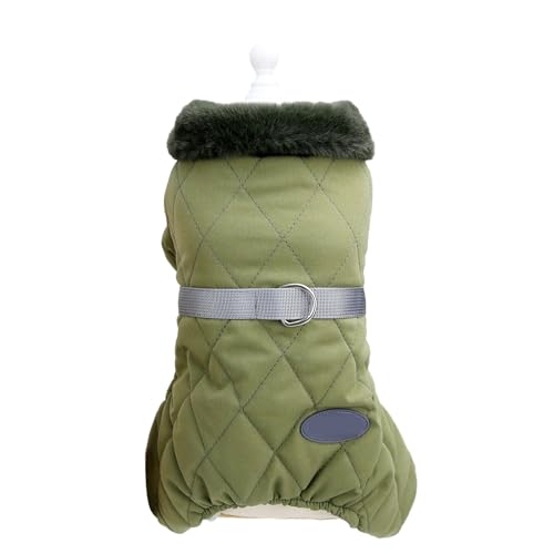 Warme Hundejacke, bequemer warmer Hunde-Kapuzenpullover, einfach zu tragen, warme Hundekleidung, mühelose Haustier-Kapuzenpullover mit vierbeinigem Design, winddichte Haustier-Winterweste für von inlec