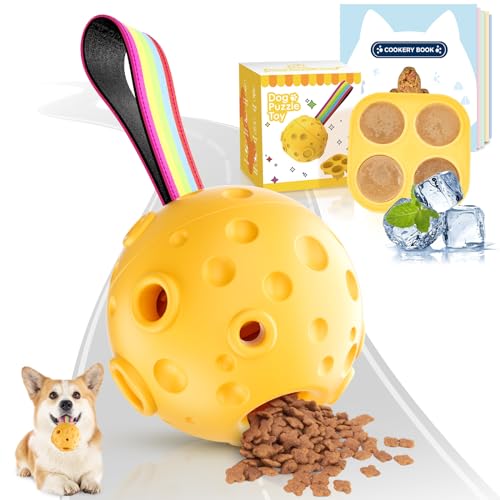 ipetstation Hundespielzeug, interaktives Hundespielzeug mit Tablett, Kauspielzeug zum Selbermachen, gefrierbar, mit Kochbuch, haustierfreundliches Hunde-Puzzle-Spielzeug gegen Langeweile, reduziert von ipetstation