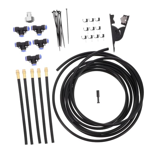 iplusmile 1 Set Bewässerungsgerät Nebelsysteme Gewächshaus Bewässerungssystem Garten Nebelsystem Tropfbewässerungssystem Kit Oberirdisches Sprinklersystem Kit Nebeldüsen Schwarz von iplusmile