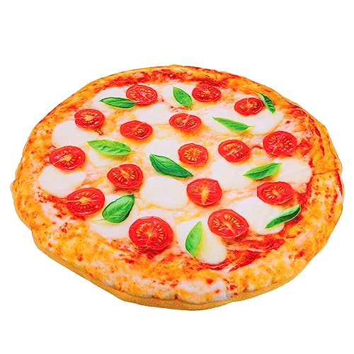 iplusmile 1 Stück -Pizza-Nest Winter Orange Bettwäsche Katzenkiste Ultra Kreatives Kissen Reisedesign Decke Druckkissen Vollmaschine Zwinger Dicke Runde Schlafdecken Haustiere von iplusmile