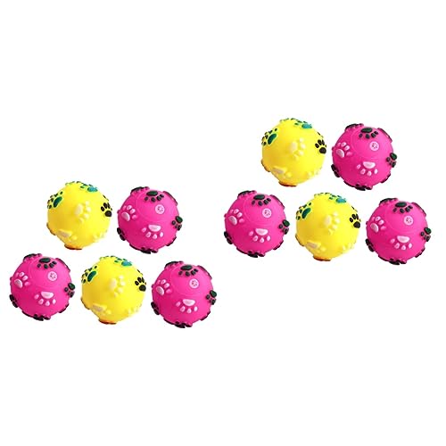 iplusmile 10 STK Hund Spielt Katze Kauen Kauspielzeug Für Hunde Geräuschspielzeug Für Haustiere Hundegeräusch Quietschendes Hundespielzeug Beißspielzeug Für Hunde Pet-Ball Hündchen von iplusmile