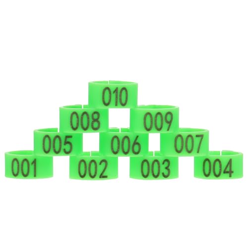 iplusmile 100 Stück nummerierte Tauben-Fußringe aus Kunststoff für Vögel von iplusmile