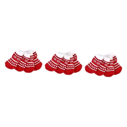 iplusmile Sockenschuhe Baumwollsocken Für Haustiere 12 Stück Weihnachtssocken Für Haustiere Baumwollsocken Für Hunde Katzensocken Für Den Hund Pet Supplies Haustierbedarf von iplusmile