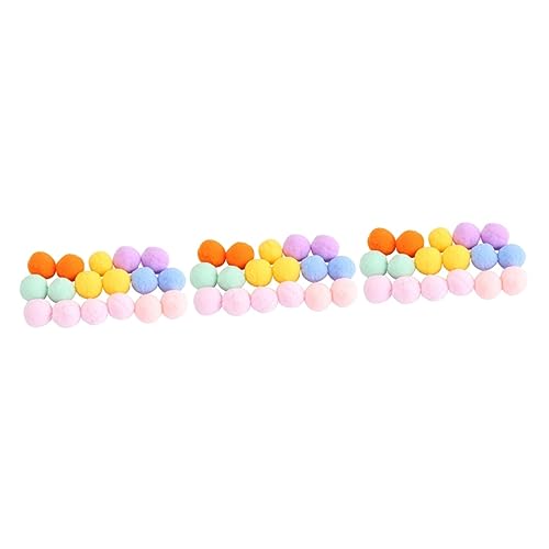 iplusmile 144 STK Katze Kätzchen Pompon Kätzchen Plüsch Plüschtiere Chucky Plüsch Chimmy Plüsch Kätzchen Spielen Plüsch Bommel Pompons Basteln Quietschspielzeug Für Haustiere Rassel Beissen von iplusmile