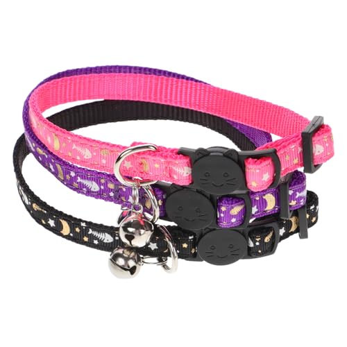 iplusmile 15 STK Leuchtendes Katzenhalsband Großes Hundeerziehungshalsband Welpenhalsband Mit Glocke Verstellbare Hundehalsbänder Dekoratives Katzenhalsband Katzenkreis Stoff Krawatte von iplusmile