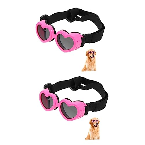 iplusmile 2st Haustier Brille Hund Sonnenbrille Hundebrillen Faltbare Haustier-Sonnenbrille Verstellbare Haustier-Sonnenbrille Herz-hundebrille Hund Mit Brille Der Hund Tipi Requisiten von iplusmile