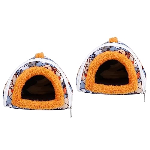 iplusmile 2 Stück Moderne Meerschweinchenhaus-hängematte Gemütliches Bett Für Hamster Meerschweinchen Haustierkissen Stilvolles Design Atmungsaktives Material von iplusmile