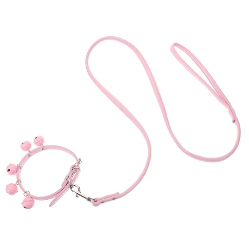 iplusmile Leine 2 Stück Kätzchenleine Welpenleine Verstellbarer Gürtel Welpenleine Gurt Katzenhalfter Welpenhalsbänder Haustierhalsband Hundehalsband Haustierleine Schnallen-Set von iplusmile