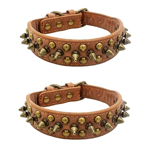 iplusmile 2st Haustier Hundehalsband Haustierhalsband Hundeleine Niet von iplusmile