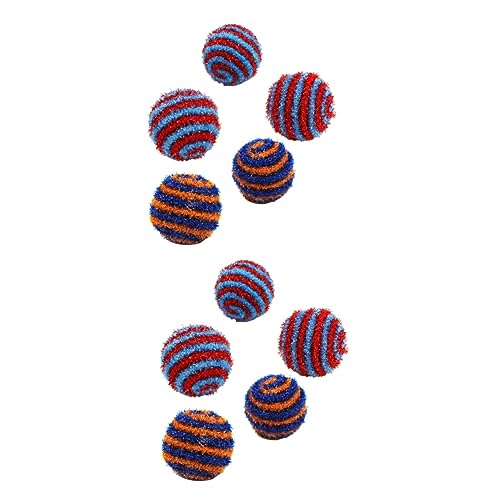 iplusmile 20 STK Katzen Pom Pom Kugeln Zubehör Für Katzenspielzeug Pom Pom Bälle Für Katzen Katzenfalte Katzenspielzeugbälle Schaumstoffbälle Für Katzen Crinkle Katzenbälle Hündchen Gefühlt von iplusmile