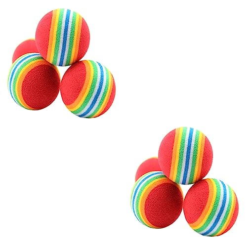 iplusmile 2 Sets 3 5 cm Eva Regenbogen Hundeleckerli-Spielzeug Interaktives Hundespielzeug Zum Snackholen Und Zahnen 12 Stück * 2 von iplusmile