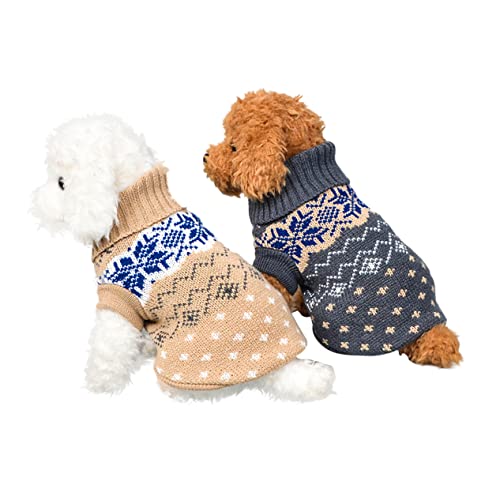 iplusmile Pullover 2st Haustierkleidung Winterkleidung Für Hunde Haustier-Pullover Katzen- Und Hundepullover Warmes Kostü Für Hund Welpen-Outfits Winterpullover Haustier-Outfit Hündchen von iplusmile