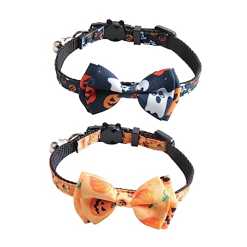 iplusmile 2st Katzenhalsband Kätzchenschleifenkragen Cosplay-Halsband Für Haustiere Halsband Mit Fliege Für Haustiere Hundehalsband Bandana-schal Für Haustiere Kettenblatt Nacken Polyester von iplusmile