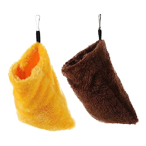 iplusmile 2 Stück Hamster-Schlafsack Hamster-Warmsack Stofftiere Hängematte Haustier-Hamster-Versteck Hamsterschaukelnester Kleine Haustier-Schlafsäcke Gleiter Schlafsack Warme von iplusmile