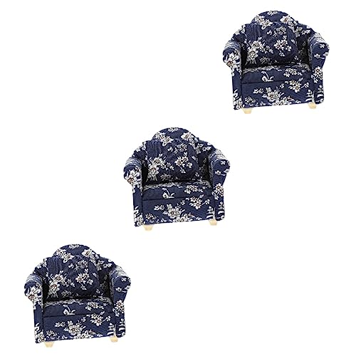 iplusmile 3 Sets Hamster-Sofa Spielzeug Kleines Schlafsofa Hamster-Sofa Stuhl Hamsterbett Gemütliches Hamsterbett Schmücken Kleine Tiere Käfig Miniatur-Dekoration von iplusmile