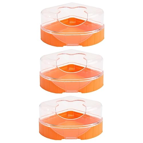 iplusmile 3 STK Hamster Badezimmer Toilette Hamster Schläft Badebecken Für Hamster Hamsternest Hamster-Toilette Kleine Hamsterbadewanne Hamsterkäfig Plastik EIN Bad Nehmen Container von iplusmile