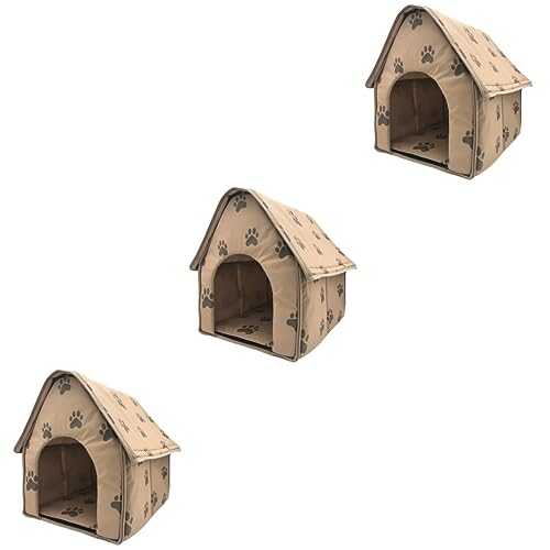 iplusmile 3st Haustier Hundehütte Unverwüstliches Hundebett Tragbares Haustierzelt Winterbett Für Hunde Zelte Haustier Warmes Bett Kleines Hundeversteck Haustierhaus Vlies Die Katze von iplusmile