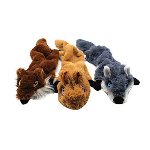 iplusmile Plüschtier 3st Haustiere Hund Quietschende Spielzeuge Kauspielzeug Für Hunde Kauspielzeug Für Welpen Plüsch-kau Hundespielzeug Knittert Wolf Quietscht Klein Füllstoff Welpe von iplusmile