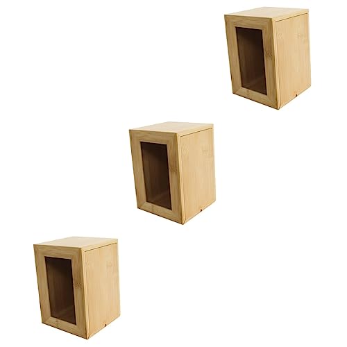 iplusmile Hölzern 3 Stück urne schatullen Für Hunde Holz Hundeschatulle Hund Katze Urnen Box Katzensarg Hundeknochen Asche Aufbewahrungsbox Hund Katzenurne Mit Fotorahmen Khaki Der Särge von iplusmile