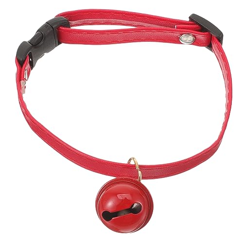 iplusmile 3st Katzenhalsband Haustierhalsband Mit Glöckchen Kombination Plattenkragen Kleine Hundehalsbänder Haustierhalsbandkegel Kleines Hundehalsband Perlmutt Rot Erröten von iplusmile