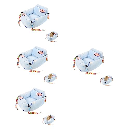 iplusmile 4 Stück Hamsternest Frettchen Nation Käfig Kleine Haustierkäfig-hängematte Käfignest Für Mäuse Käfigbett Für Hamster Rattenkäfig Hamster Winterbett Bequemes Bett Flanell Papagei von iplusmile