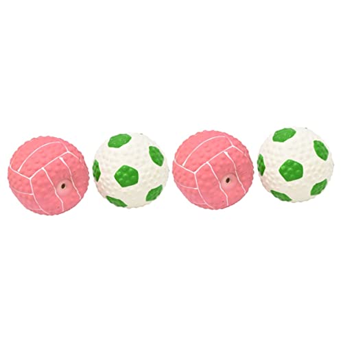 iplusmile Hund Quietschball 4 Stück Spielzeugball Zahnbürstenspielzeug Für Hunde Hundespielzeug Kaubälle Für Haustiere Kleine Hundebälle Welpen Beißen Bälle Hundegummi Plüsch Hund Schlepper von iplusmile